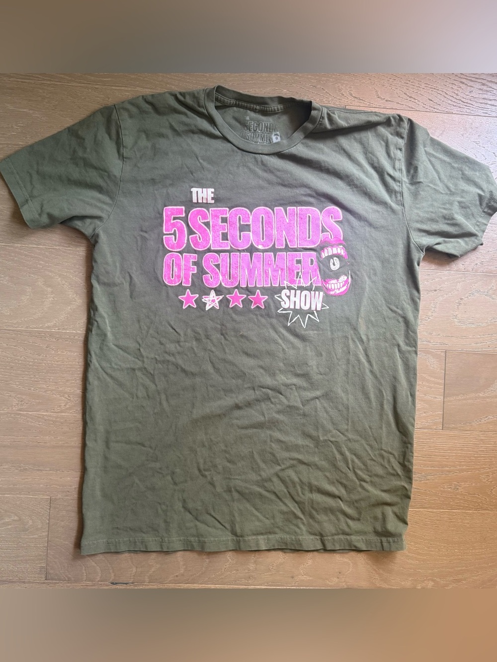 🎸 5 Seconds of Summer “Summer Show” 2023 Tour Tee – Size Large